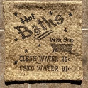 Burlap Throw Pillow Case / Wall Decor